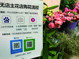 95后大学生开京城首个无店主花店：卖的不是花是信任