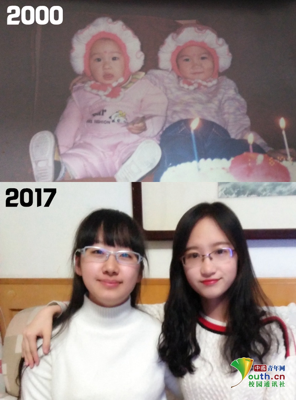 95后女孩晒家人今昔对比照 时间跨度近20年